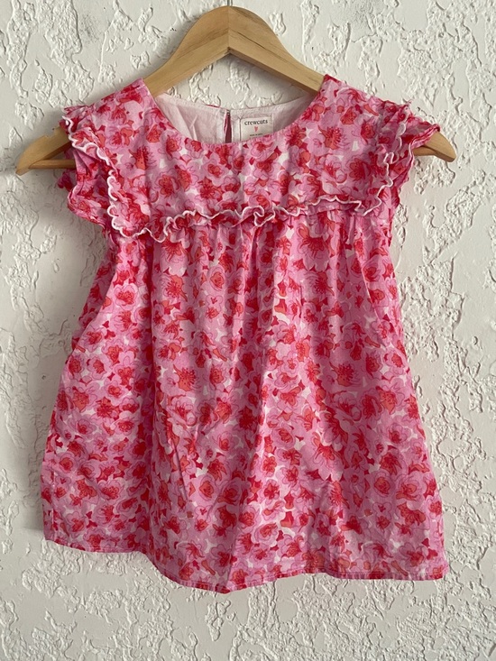 Crewcuts Other - Jcrew Crewcuts Floral Cotton Babydoll Top L 10/11
